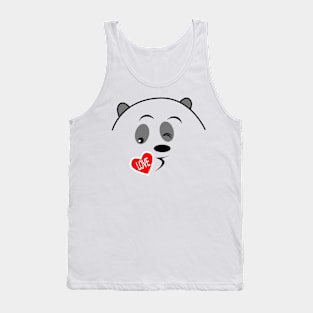 Panda's love kiss! Tank Top